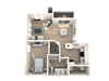 The Presley at Whitney Ranch Apartments Blue Hawaii Floor Plan